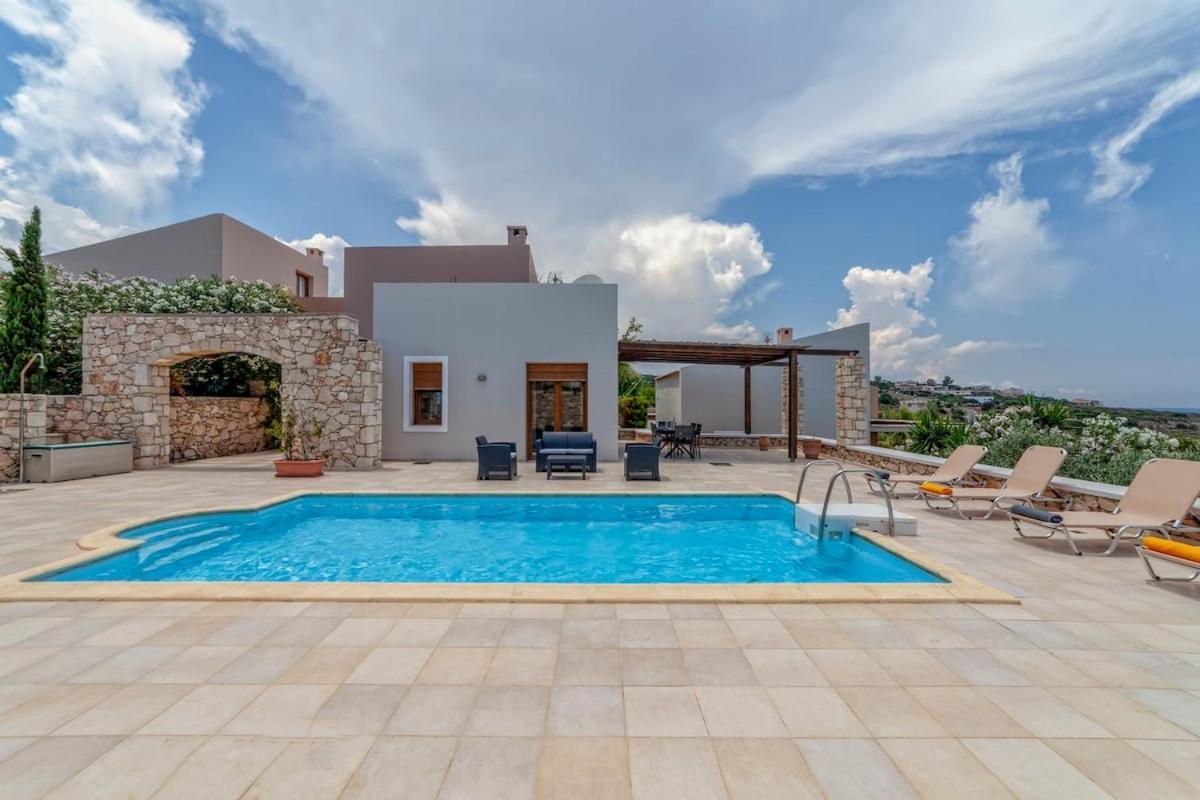 Karena Seaview Villa Gerani Chanion Buitenkant foto