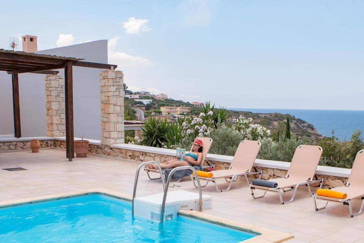 Karena Seaview Villa Gerani Chanion Buitenkant foto